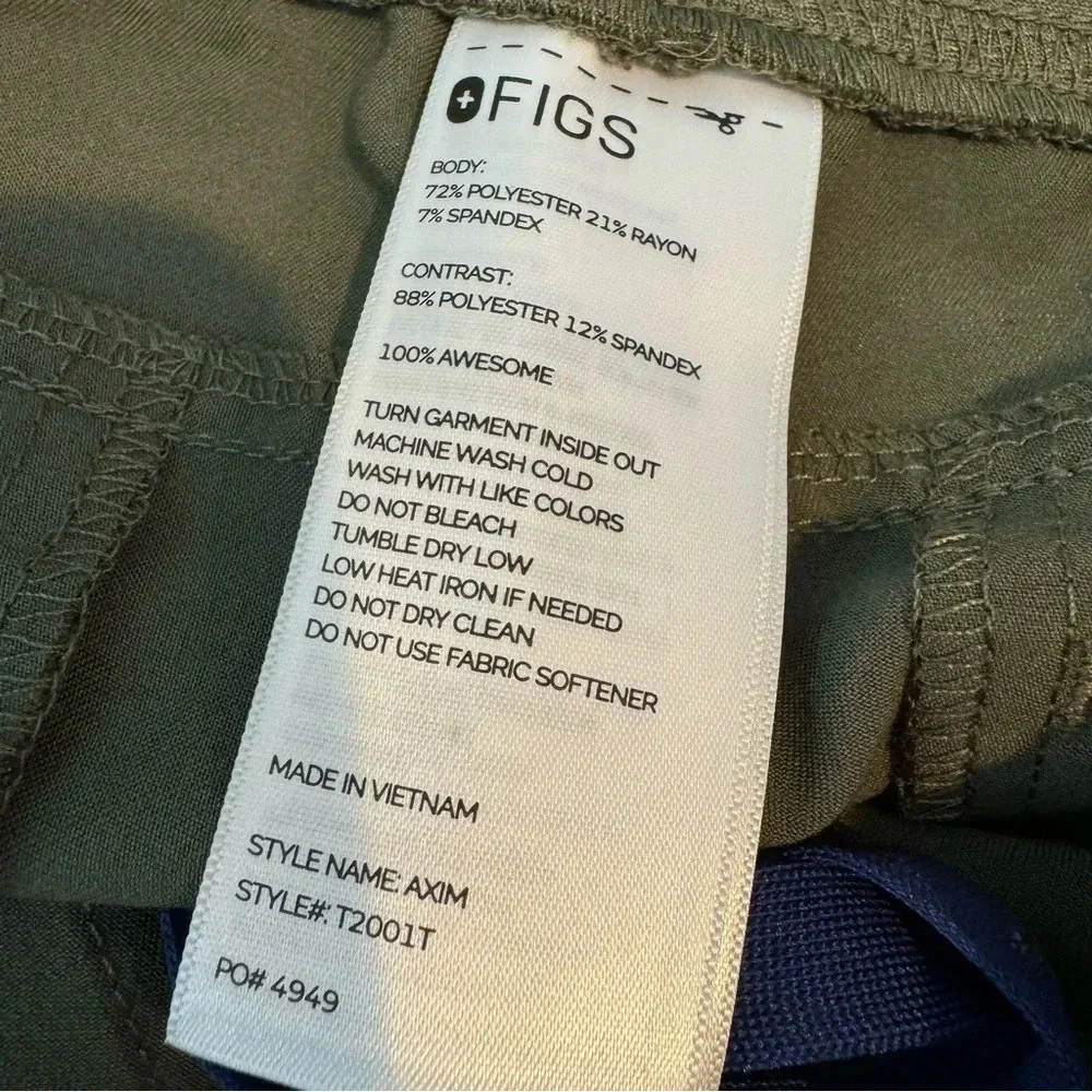 NEW Figs Axim Cargo Scrub Healthcare Uniform Drawstring Waist Pants Size S Tall